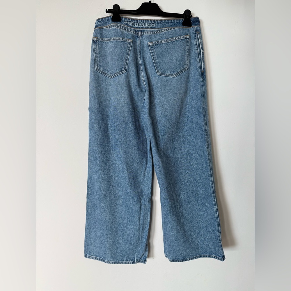 NWT EB Denim Madison Baggy Wide Leg 100% Cotton Made in USA Jeans in Luca - Picture 9 of 14
